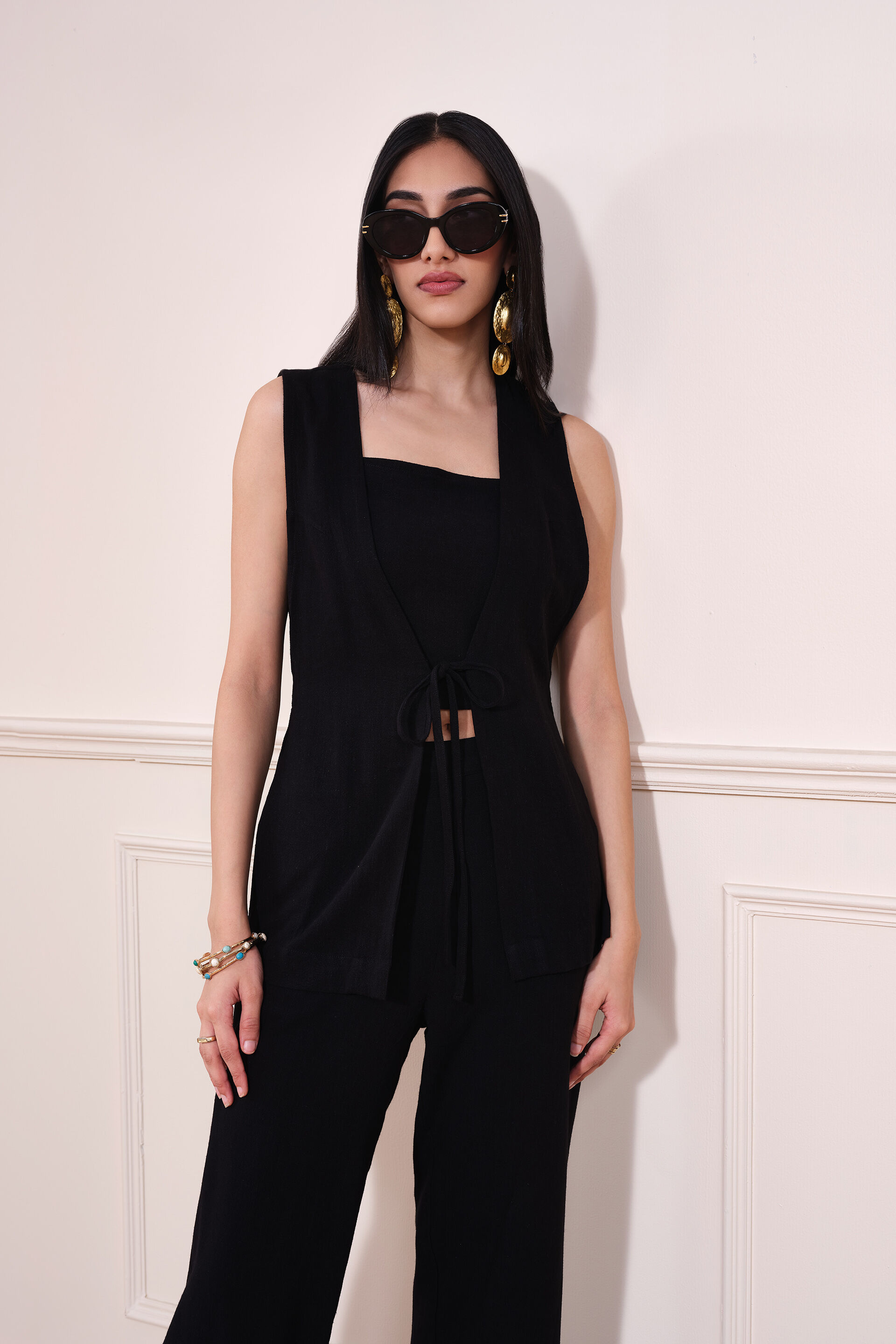 Raven Co-ord Set, Black, image 3